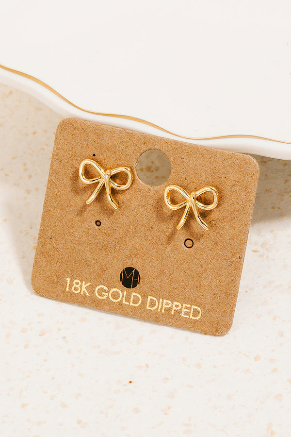 Bow Studs - Gold