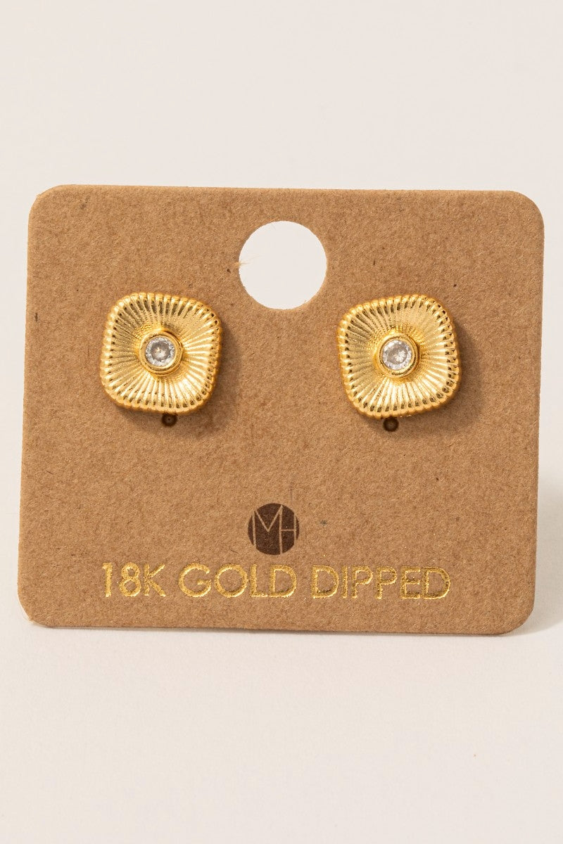 Square Stud Earrings