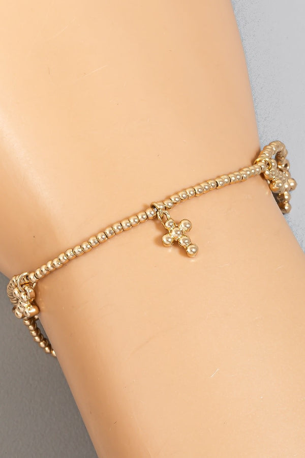 Cross Charm Bracelet