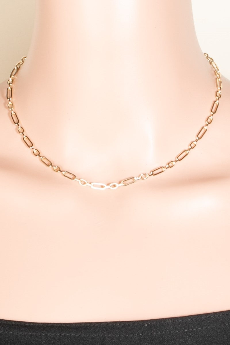 Metallic Chain Link Necklace