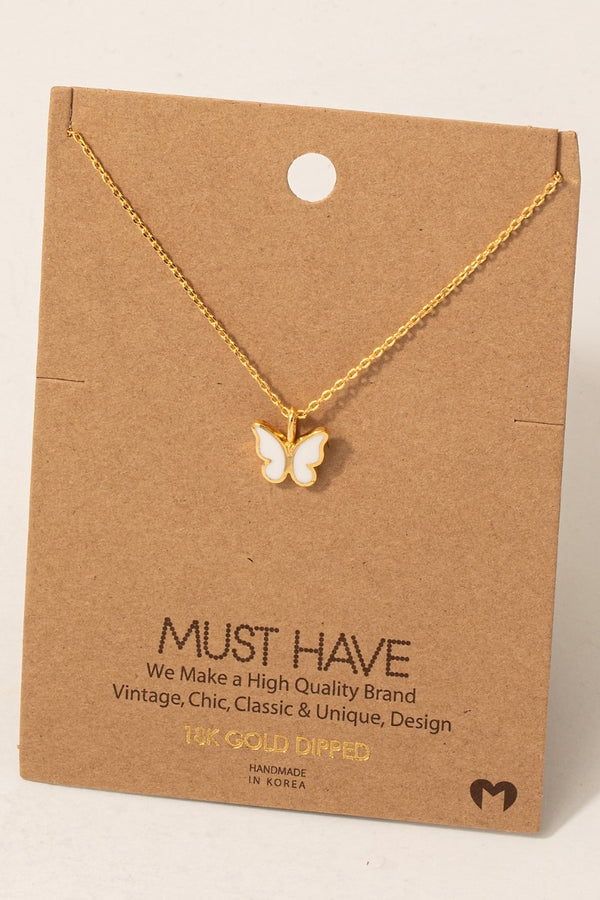 Butterfly Pendant Necklace