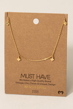 Mini Clover Necklace - Gold