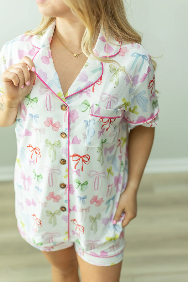 Pastel Bow Loungewear Set