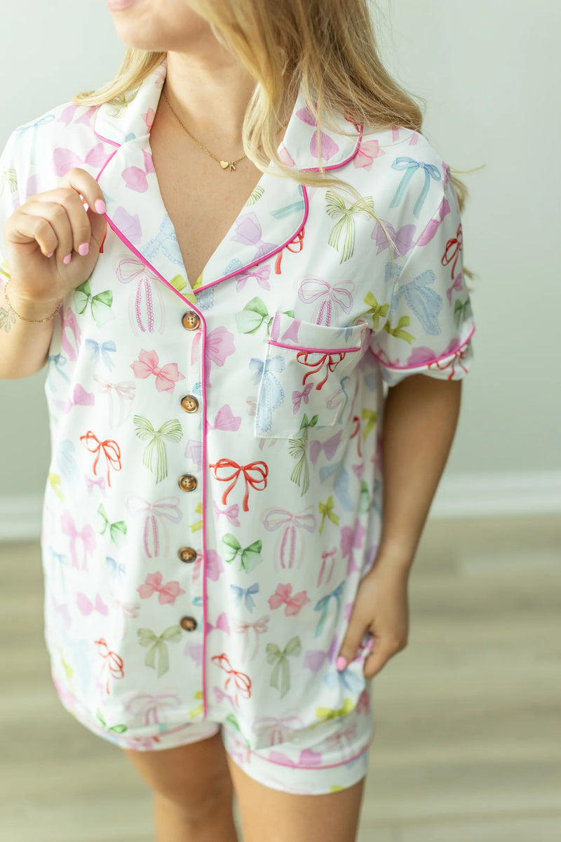 Pastel Bow Loungewear Set
