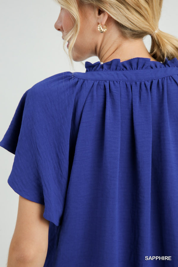 'With Ease' Top - Sapphire