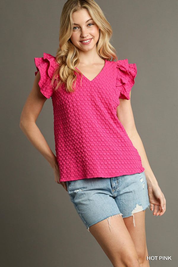 'Life Lived' Top - Hot Pink
