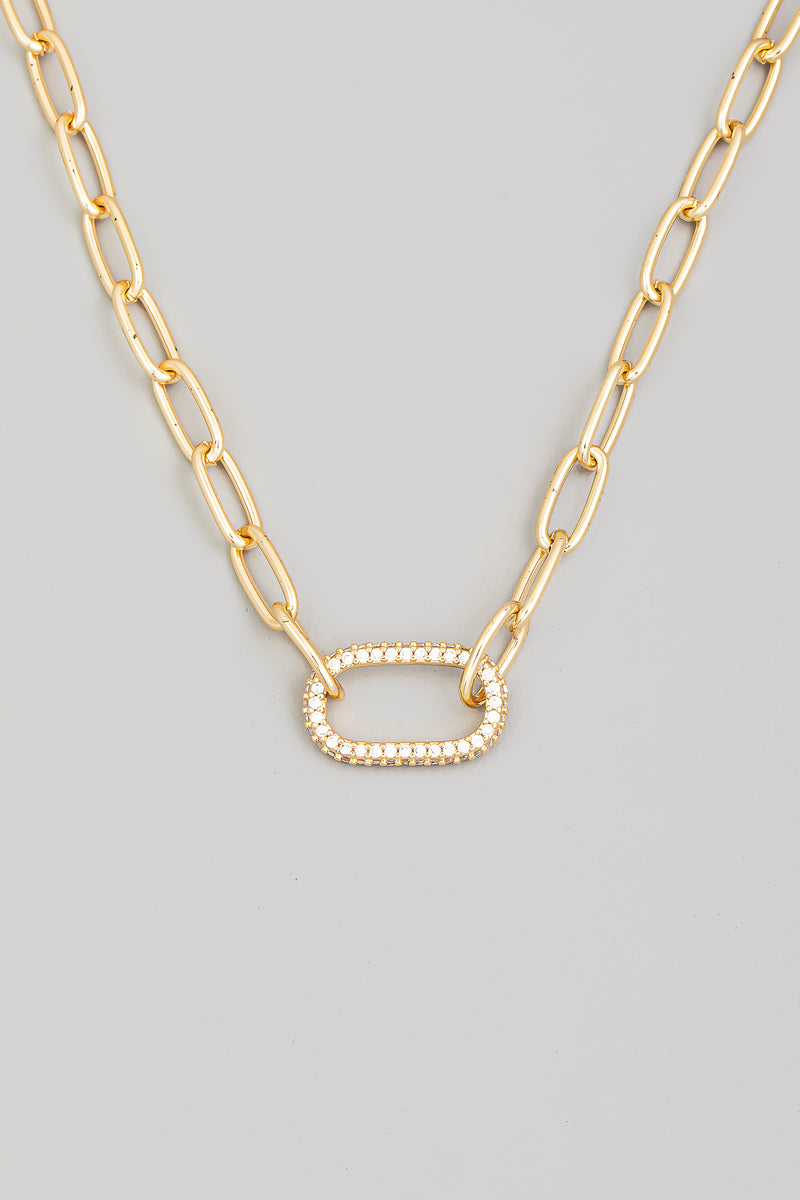 Oval Charm Necklace