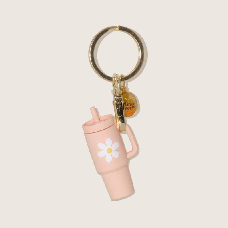 Tiny Tumbler Keychain - Pink