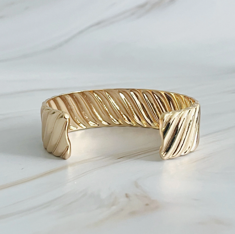 Cabled Cuff Bracelet