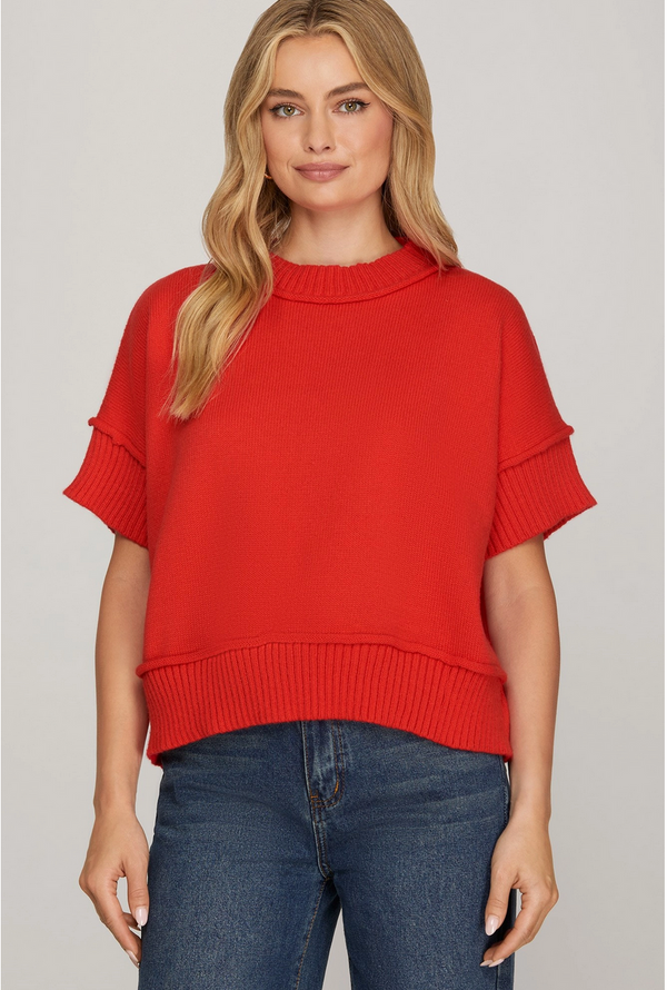 'Good Signs' Sweater - Red