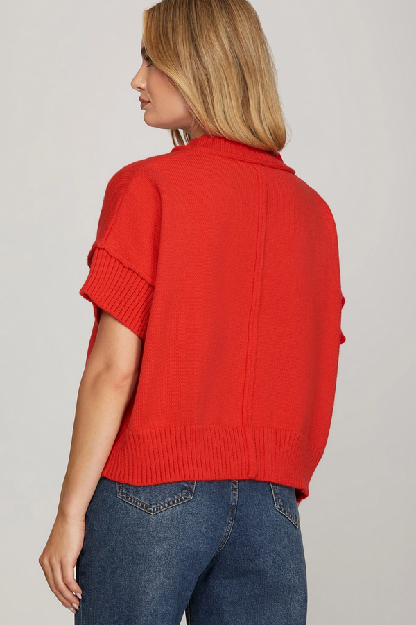 'Good Signs' Sweater - Red