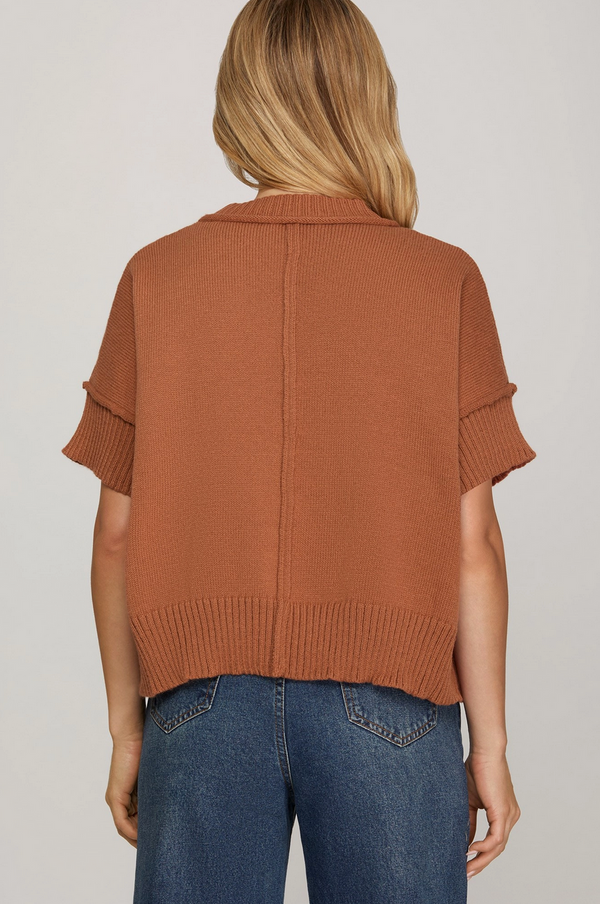 'Good Signs' Sweater - Cinnamon