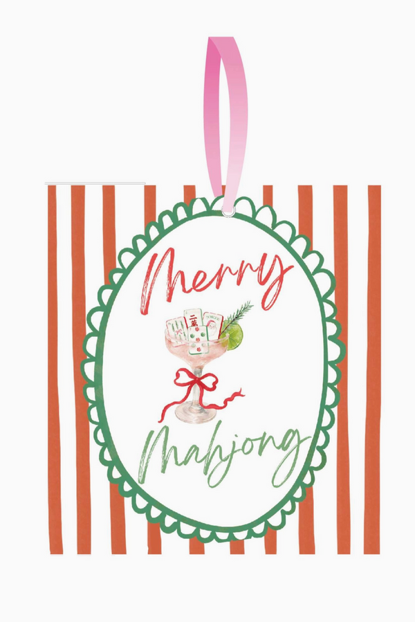 Merry Mahjong Acrylic Ornament