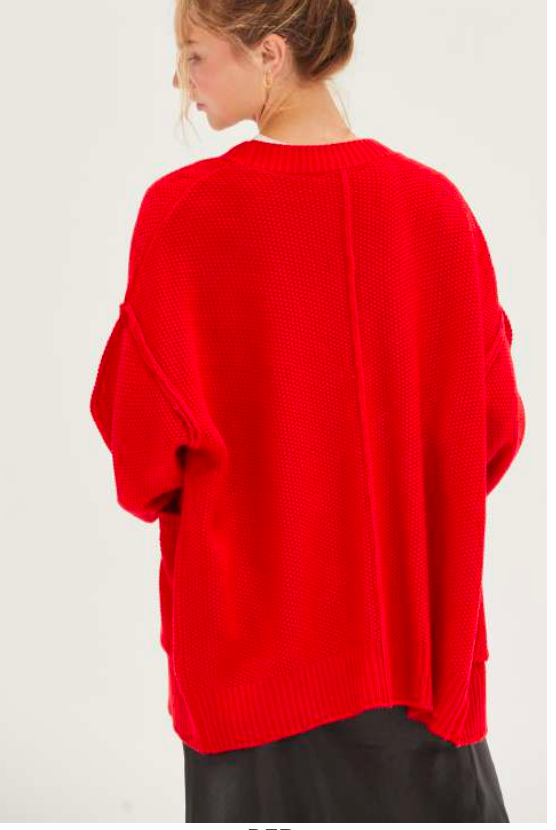 Classic Cardigan - Red