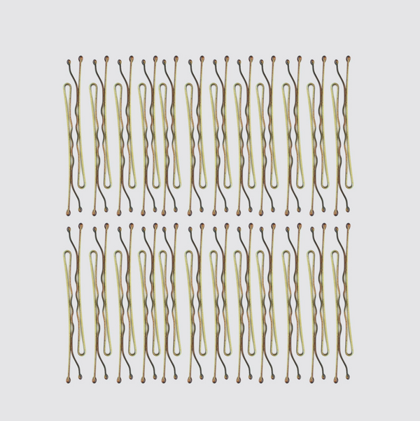 Essential Bobby Pins 45pc - Brown