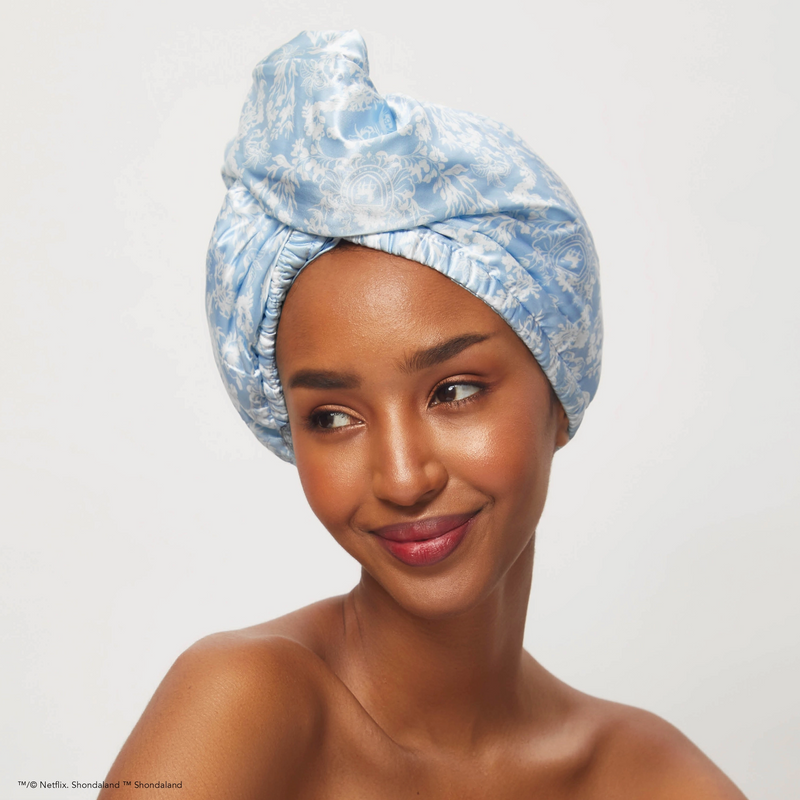 Kitsch X Bridgerton Satin Wrapped Hair Towel