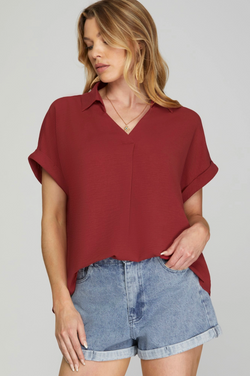 'In Every Way' Top - Red Brick