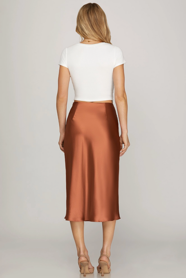 'Time to Shine' Skirt - Copper