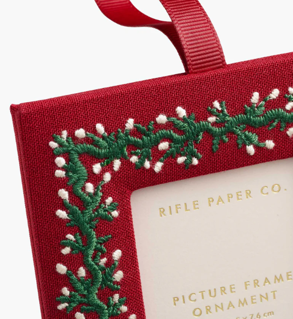 Embroidered Frame Ornament | Rifle Paper Co.