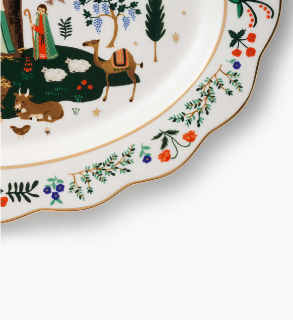 Nativity Porcelain Serving Platter | Rifle Paper Co.
