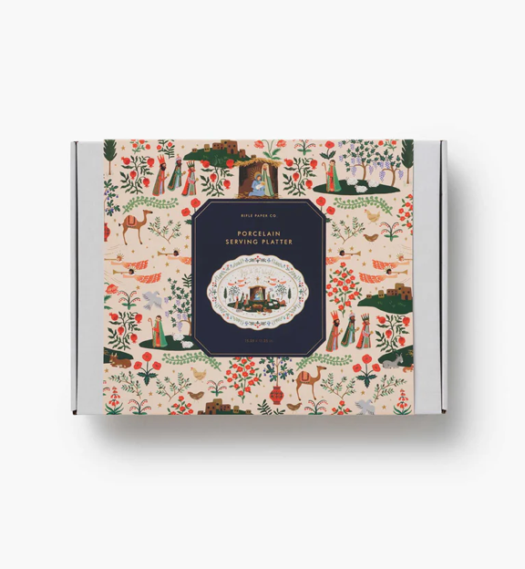 Nativity Porcelain Serving Platter | Rifle Paper Co.