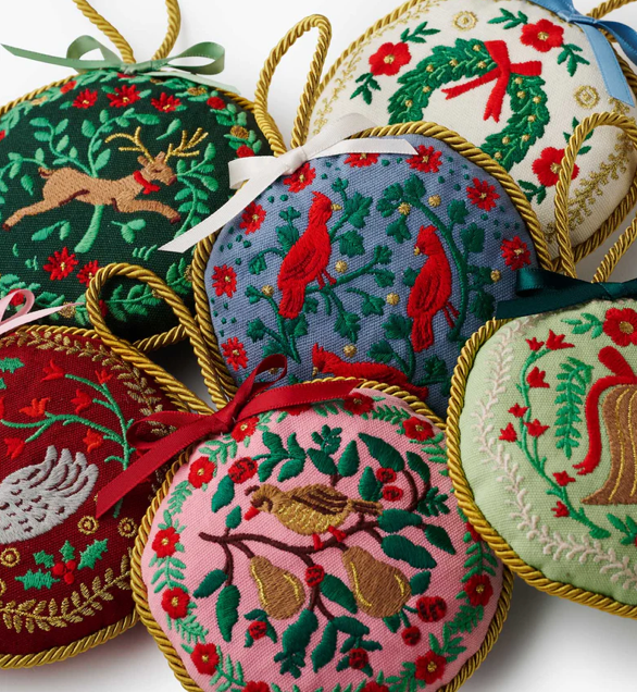 Christmastide Embroidered - Partridge | Rifle Paper Co.