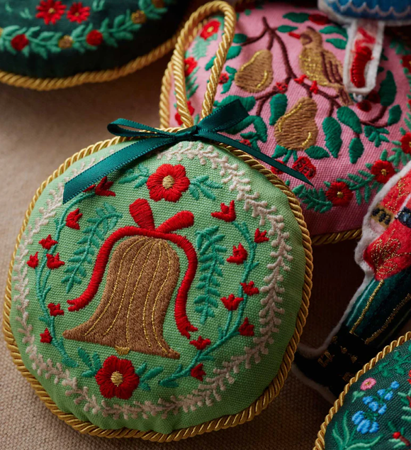 Christmastide Embroidered - Bells | Rifle Paper Co.