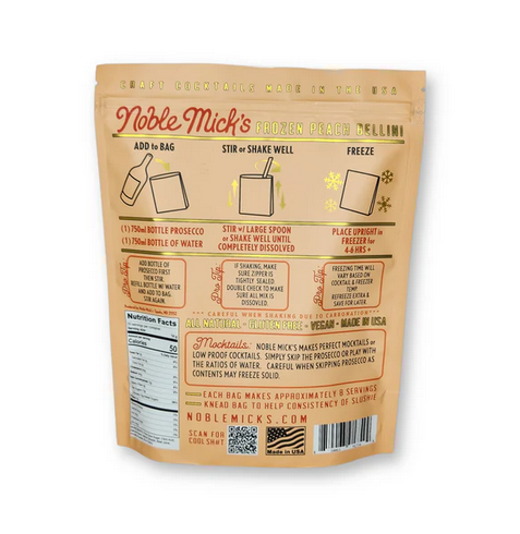 Peach Bellini Frozen Cocktails