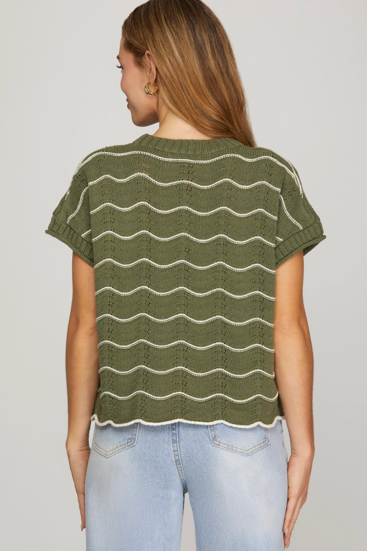 'Fall Dream' Top - Olive