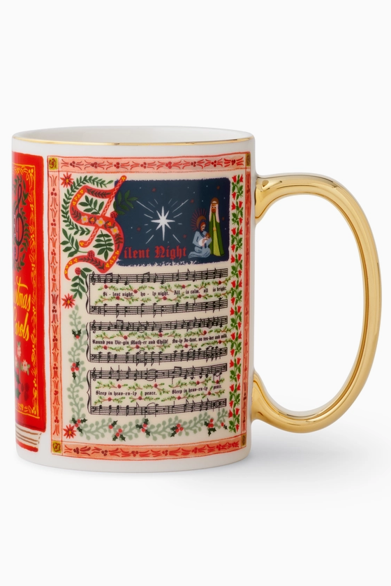Christmas Carols Porcelain Mug | Rifle Paper Co