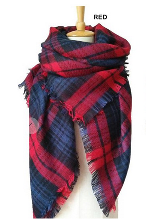 Plaid Shawl Scarf