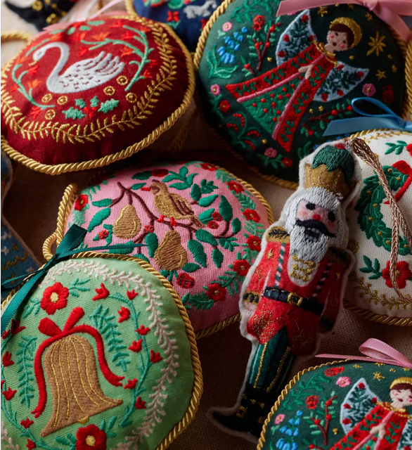 Christmastide Embroidered - Swans | Rifle Paper Co.