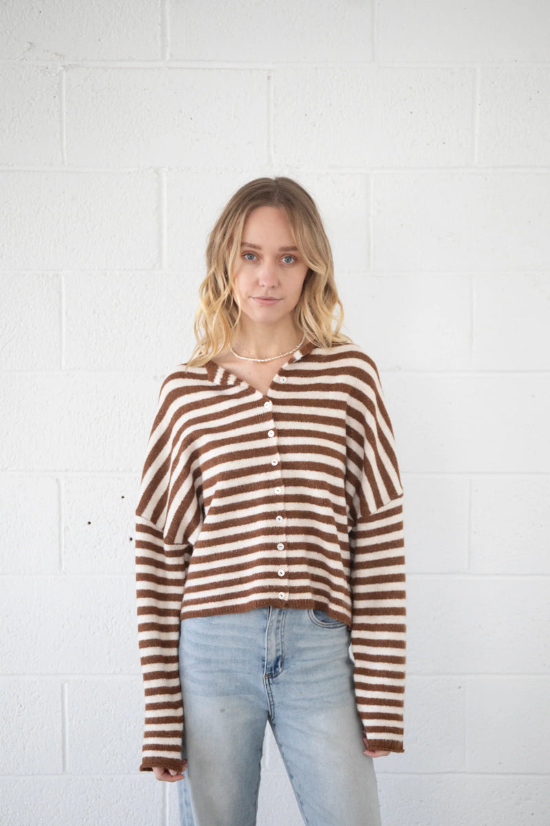 Piper Cardigan - Brown