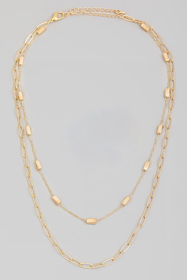 Gold Layered Chain Necklace