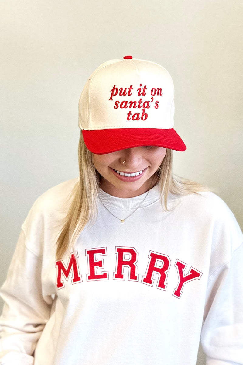 'Merry' Stencil Sweatshirt