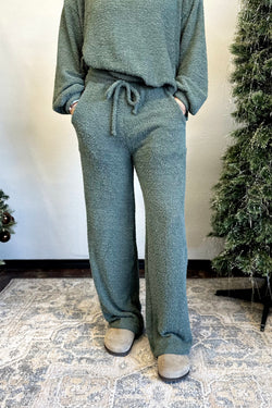 'Call Me Cozy' Pants - Sage