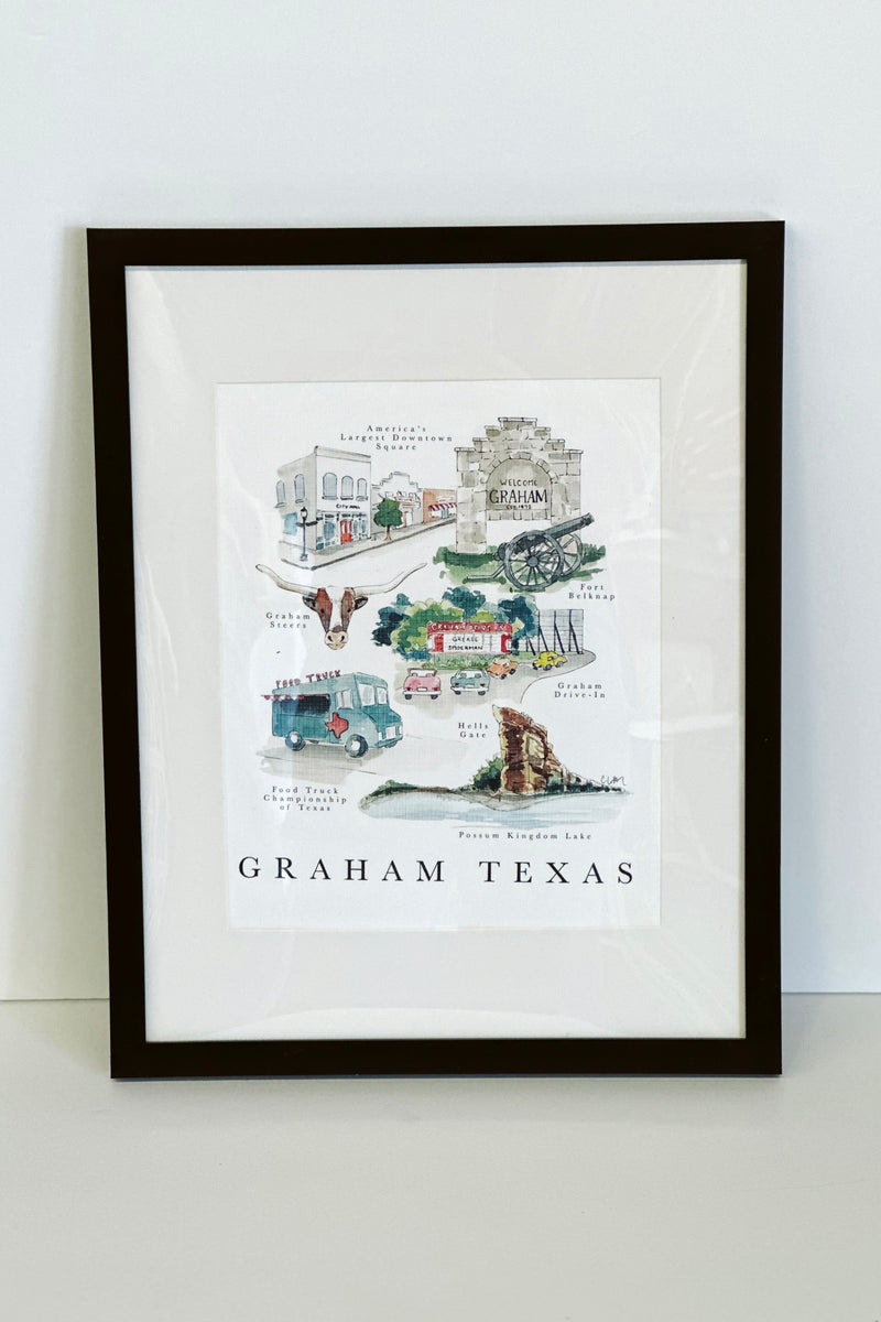 Framed 8x10 Graham Print