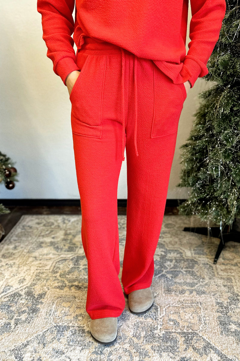 'On A Cloud' Pants - Red