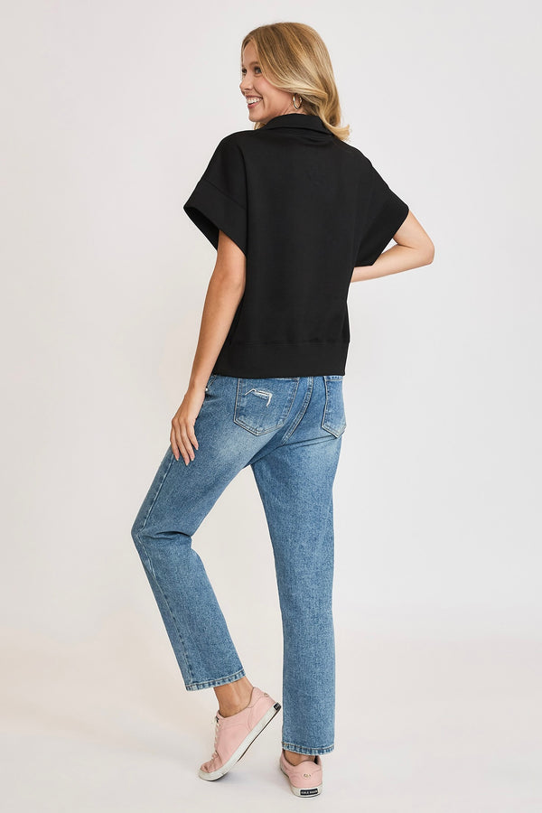 'On the Move' Top - Black