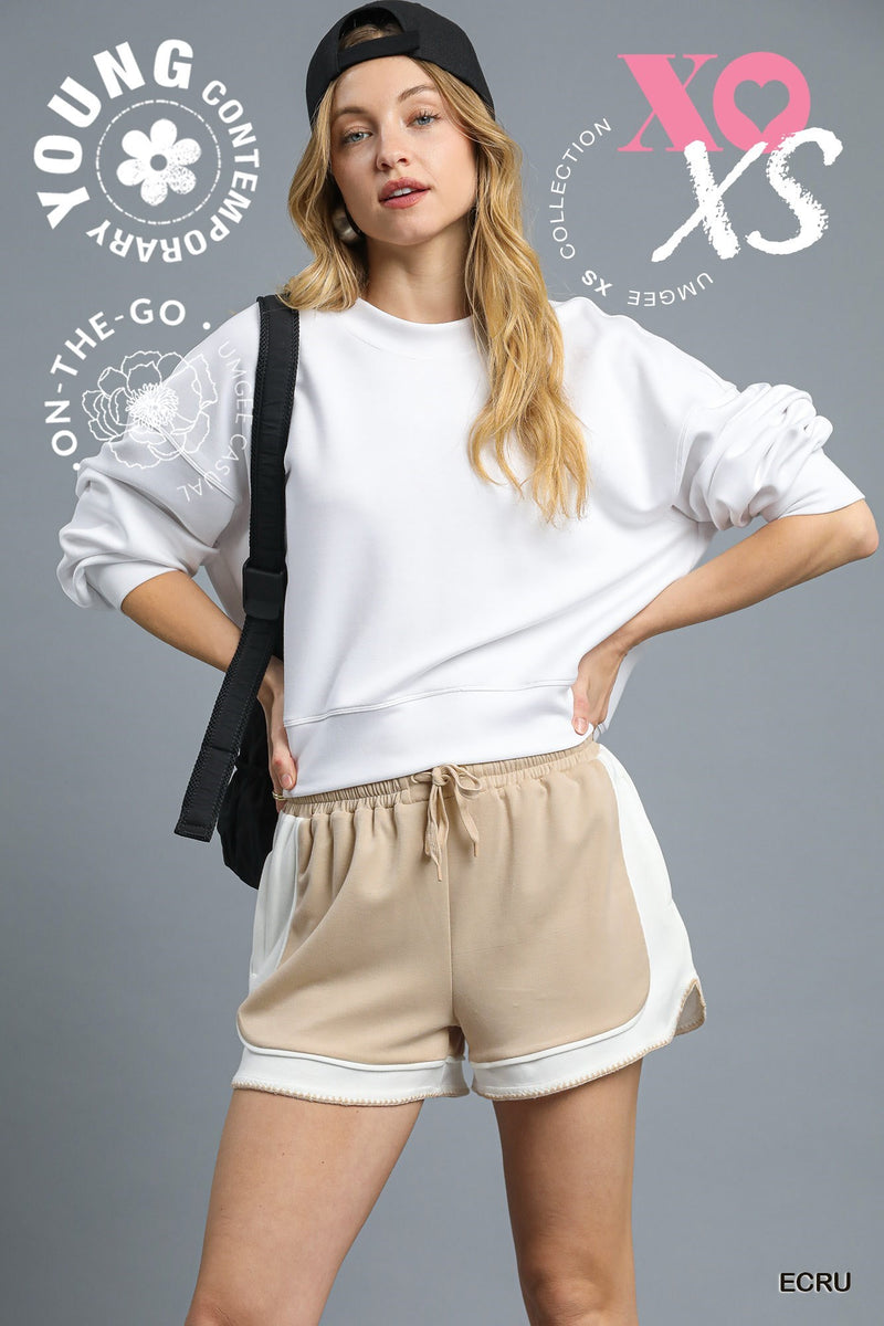 Luxeknit Colorblock Shorts