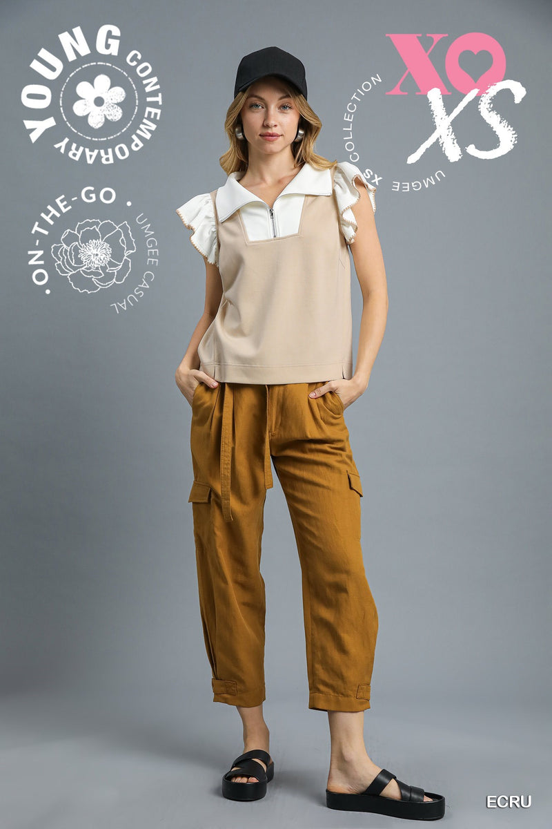 Luxeknit Ruffle Sleeve Top