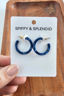 Cam Mini Hoops - Navy