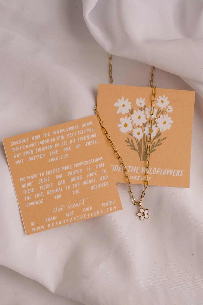 Consider the Wildflowers Necklace | Dear Heart