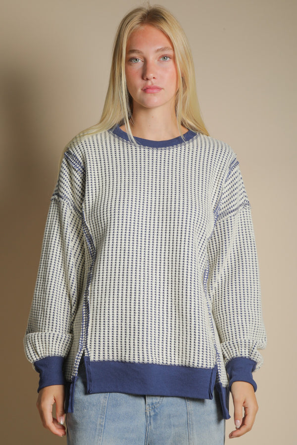 'Free Play' Top - Navy