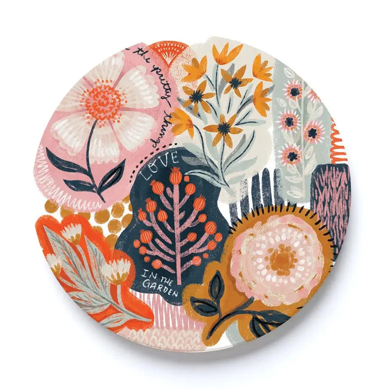 Car Coaster - Abstract Floral