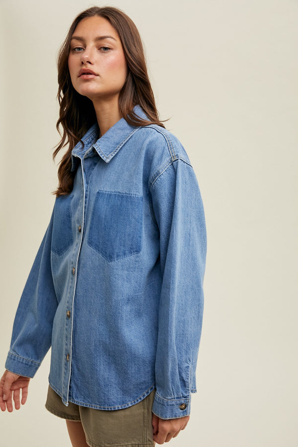 'Dream Chaser' Denim Shirt