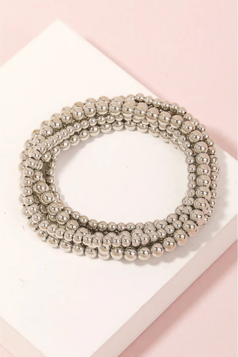 Ball Bead Bracelet Set