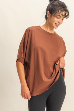 Oversized Tee - Chestnut