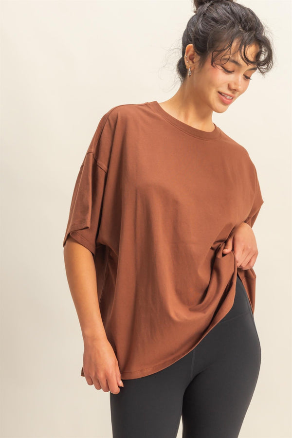 Oversized Tee - Chestnut