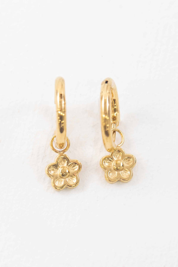 Bloom Huggie Hoop Earrings